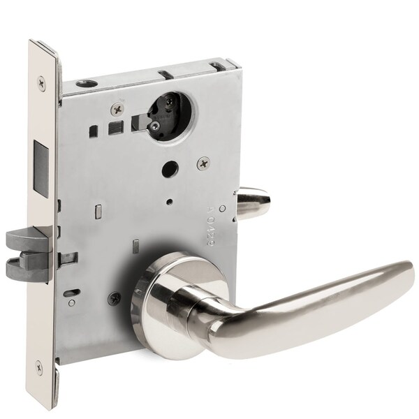 Schlage Corridor Mortise Lock with Deadbolt, 07A Design, Less Cylinder, Bright Chrome L9456L 07A 625 - main